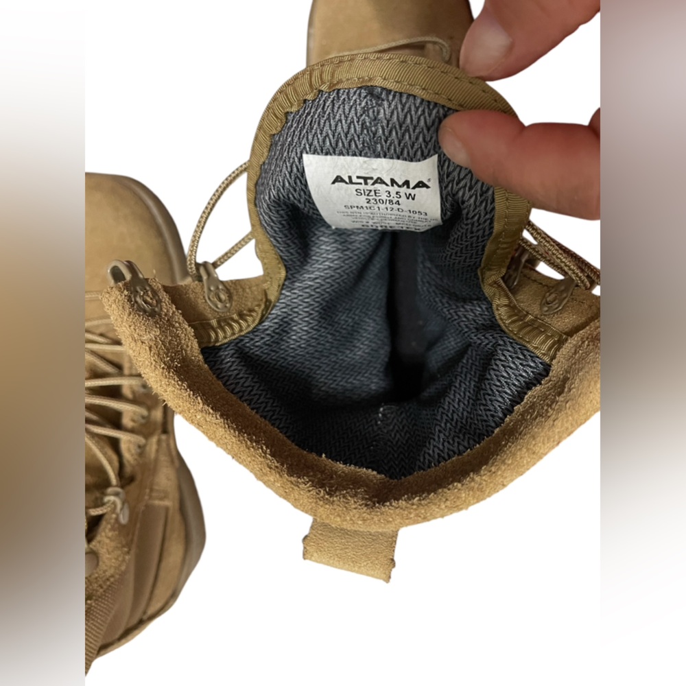๐๐๐ผNWOT Altama Military Army Combat Boots. Tan Coyote Hot Weather Vibram - Picture 9 of 16